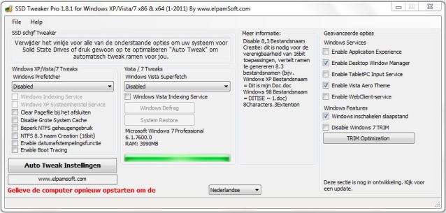 SSD Tweaker