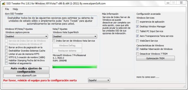 SSD Tweaker